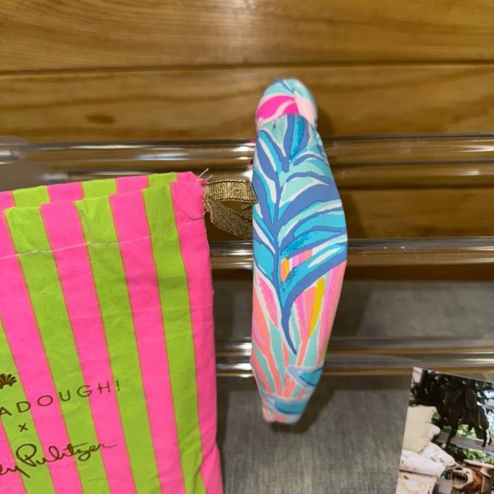 Lilly Pulitzer X Lele Sadoughi Slim Knotted Headband rainforest retreat - Picture 2 of 5